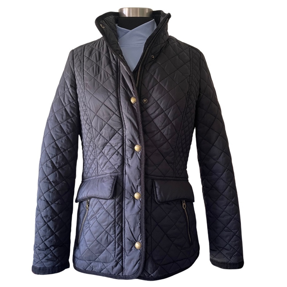 Joules Navy Quilted Utility Jacket